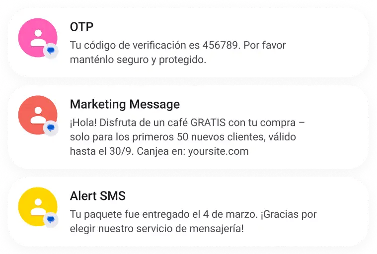 Mexico SMS API samples: OTP, broadcast messages, and SMS marketing via MoceanAPI